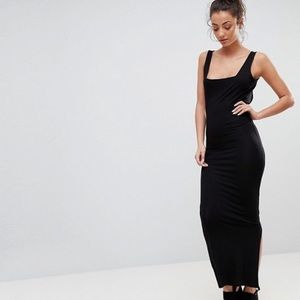ASOS Square Neck Black Bodycon Dress